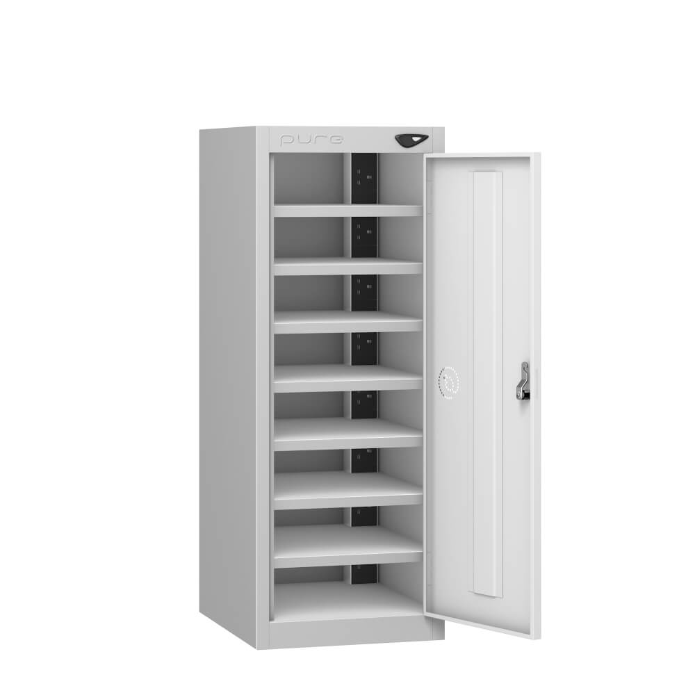 Low 8 Compartment Laptop Charging Locker with 1 Door Access