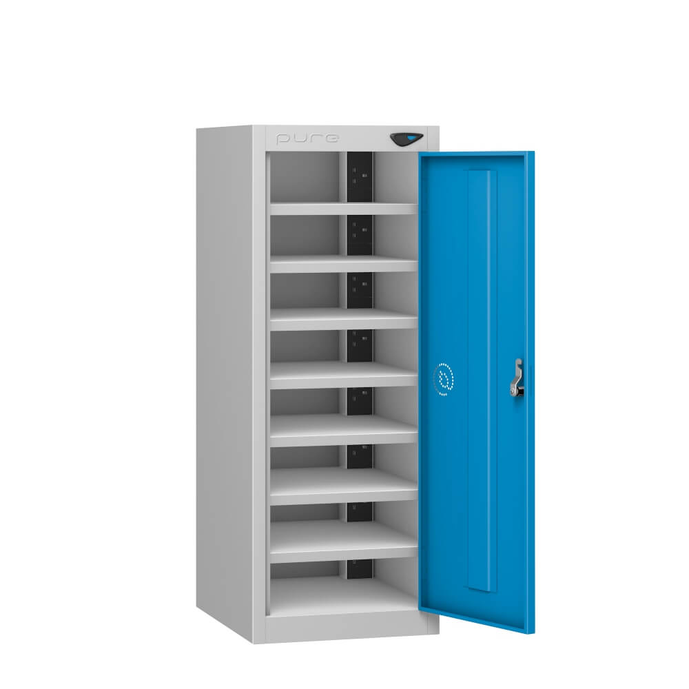 Low 8 Compartment Laptop Charging Locker with 1 Door Access
