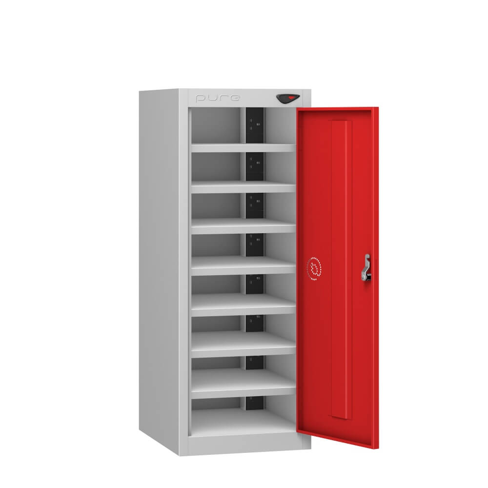 Low 8 Compartment Laptop Charging Locker with 1 Door Access