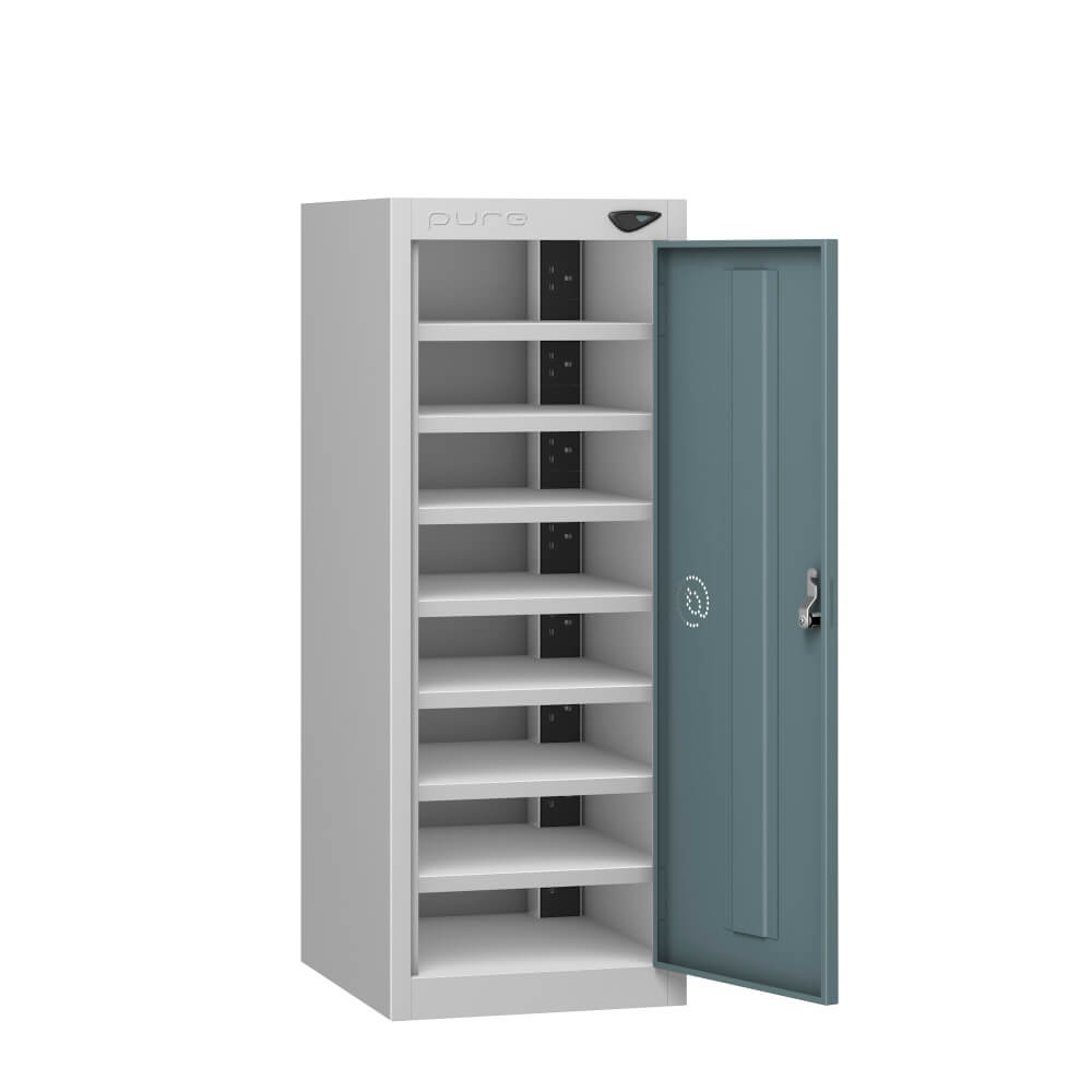 Low 8 Compartment Laptop Charging Locker with 1 Door Access