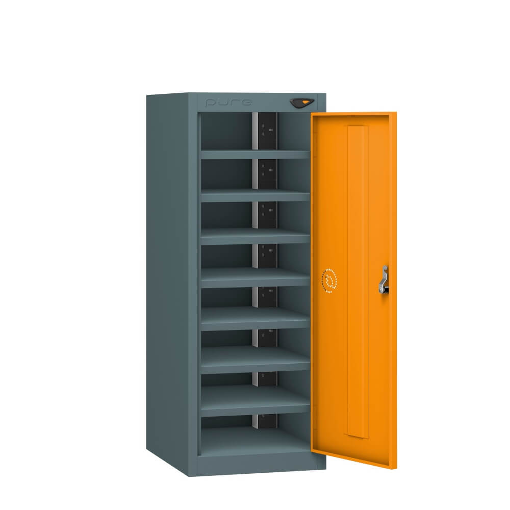 Low 8 Compartment Laptop Charging Locker with 1 Door Access