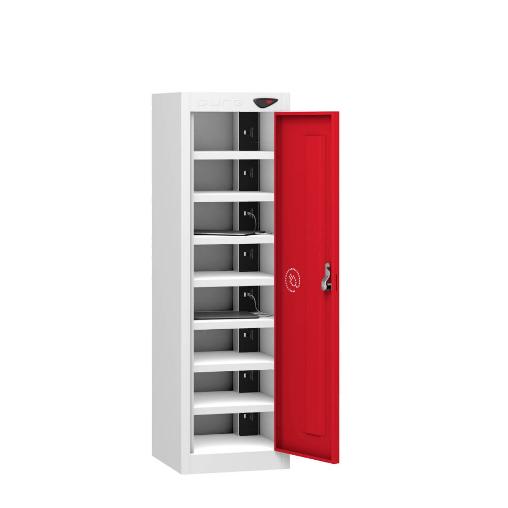 Low 8 Compartment Tablet Charging Locker with 1 Door Access