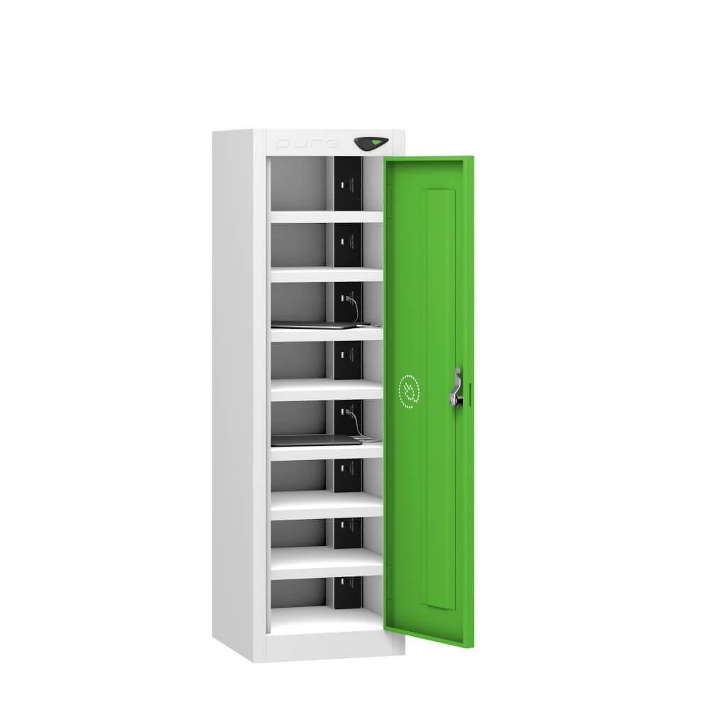 Low 8 Compartment Tablet Charging Locker with 1 Door Access