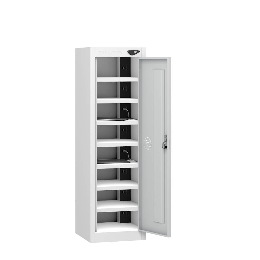 Low 8 Compartment Tablet Charging Locker with 1 Door Access