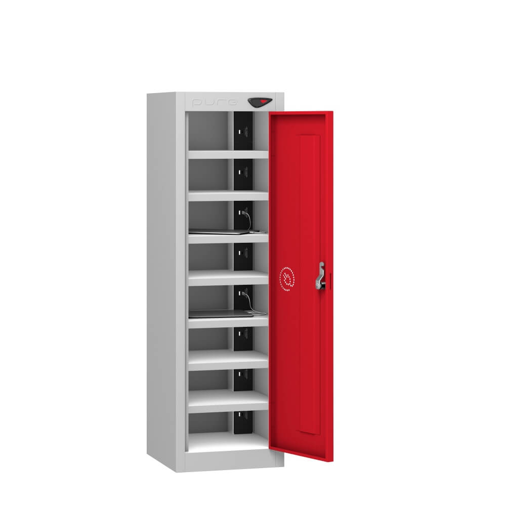 Low 8 Compartment Tablet Charging Locker with 1 Door Access
