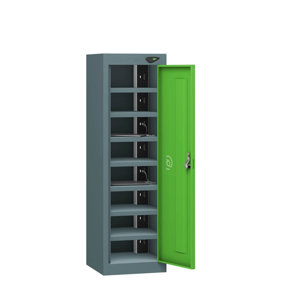 Low 8 Compartment Tablet Charging Locker with 1 Door Access