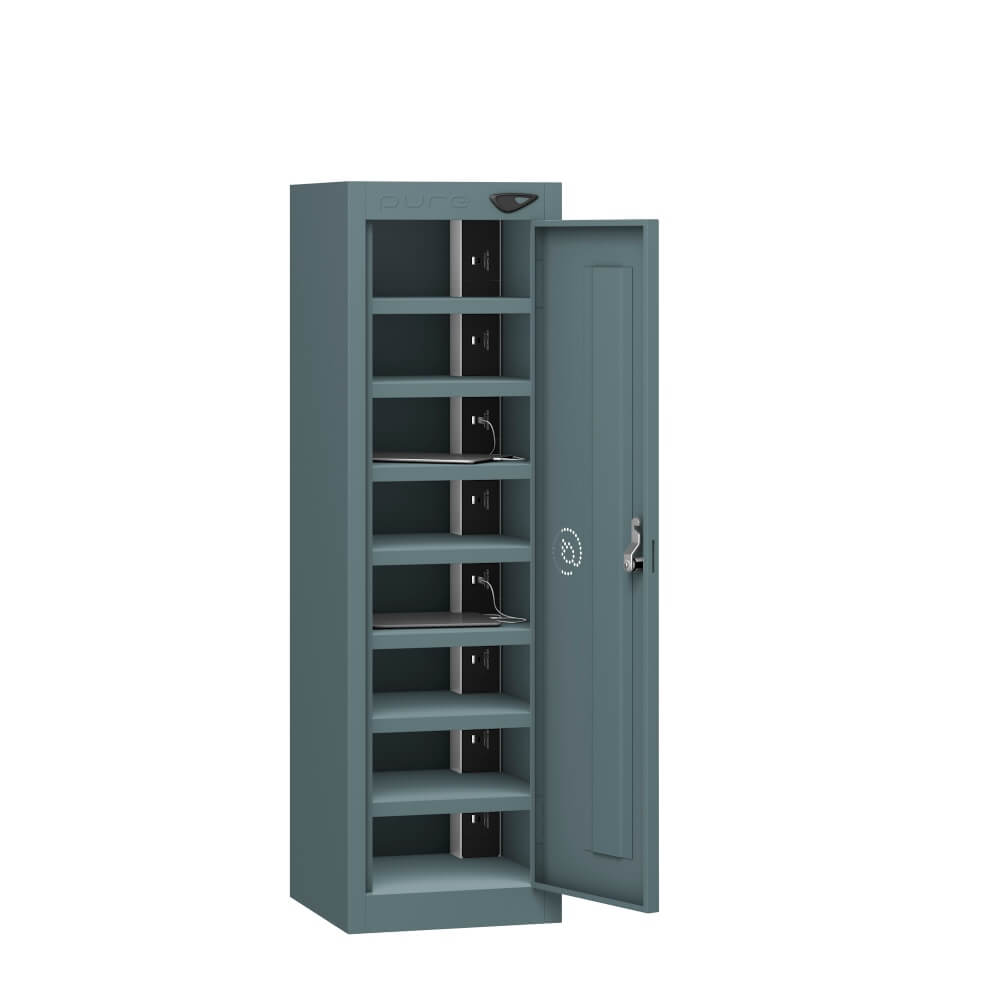 Low 8 Compartment Tablet Charging Locker with 1 Door Access