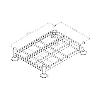 Galvanised Post Pallet with Posts - 1060 x 1395mm