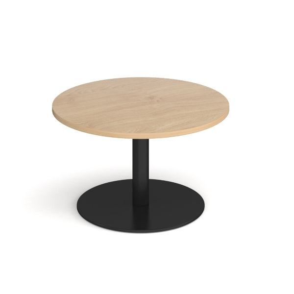 Monza Circular Coffee Table with Black Base