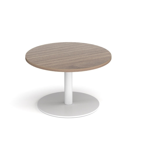 Monza Circular Coffee Table with White Base
