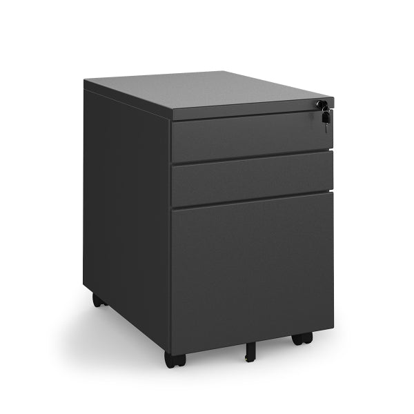 Steel 3 Drawer Wide Mobile Pedestal