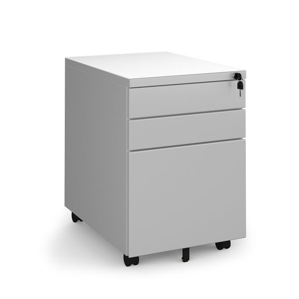 Steel 3 Drawer Wide Mobile Pedestal