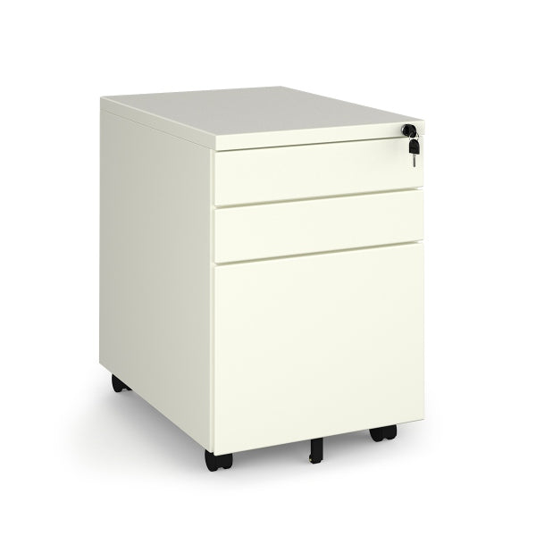 Steel 3 Drawer Wide Mobile Pedestal