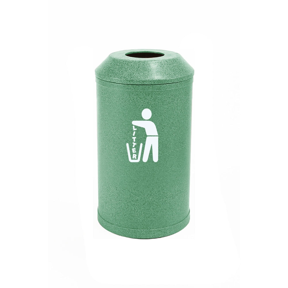 Small Litter Bin With Open Top Lid