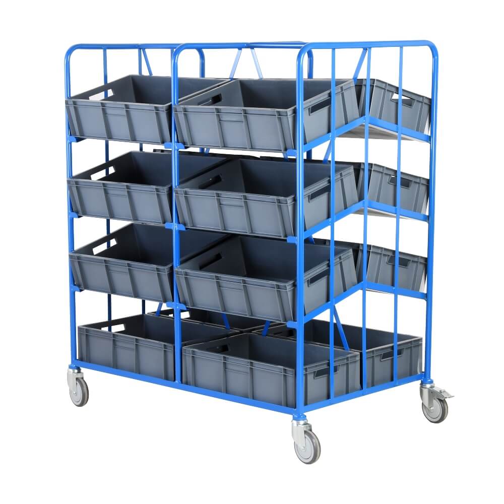 Mobile Display Tray Racks - Tray Size: 170 x 400 x 600mm