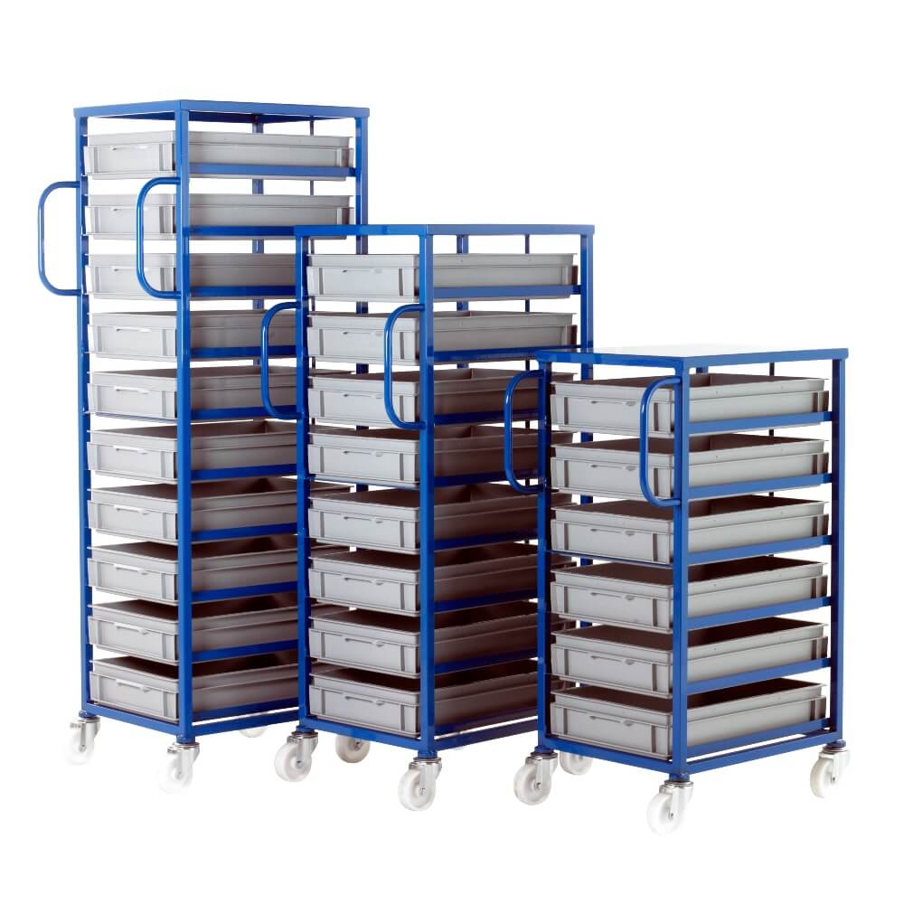 Mobile Tray Racks - Tray Size: 120 x 400 x 600mm