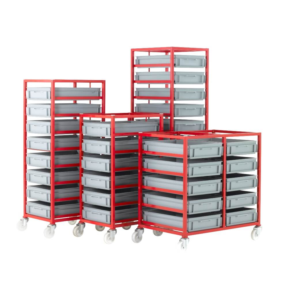 Mobile Tray Racks - Tray Size: 120 x 400 x 600mm