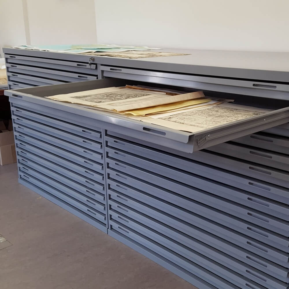 Stanford A2 Steel Plan Chest - 75mm Deep Drawers