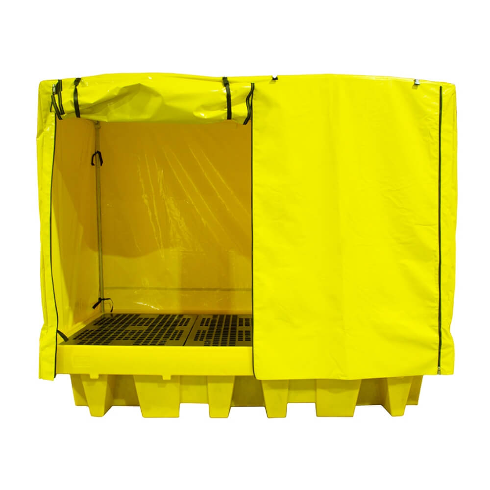 PVC Covered Spill Pallet for 2 IBC