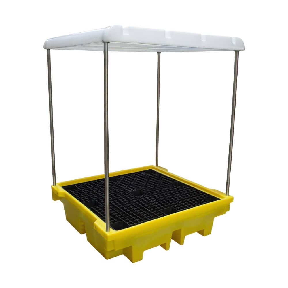 PVC Covered Spill Pallet for 4 Drums