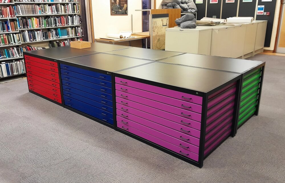 Orchard Metal Plan Chest A0 8 Drawer