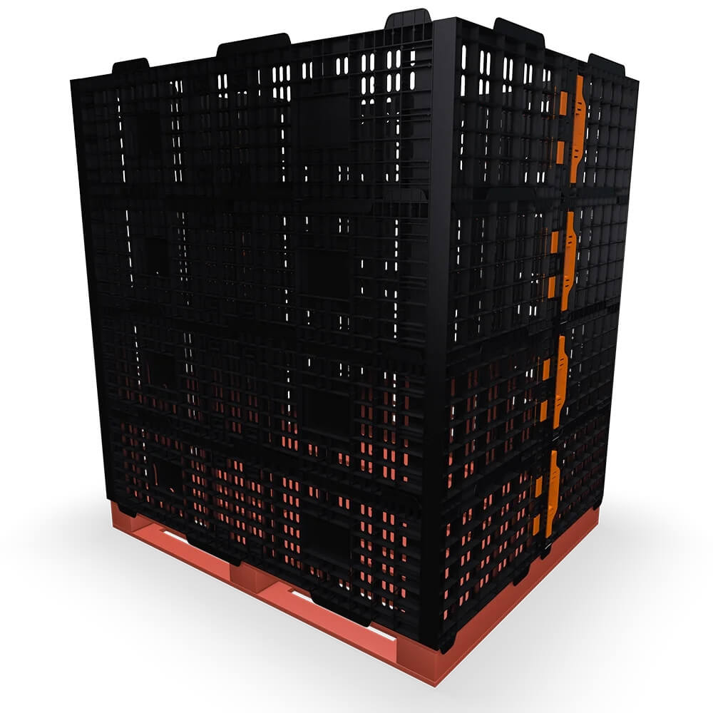 Plastic Pallet Collars - Black