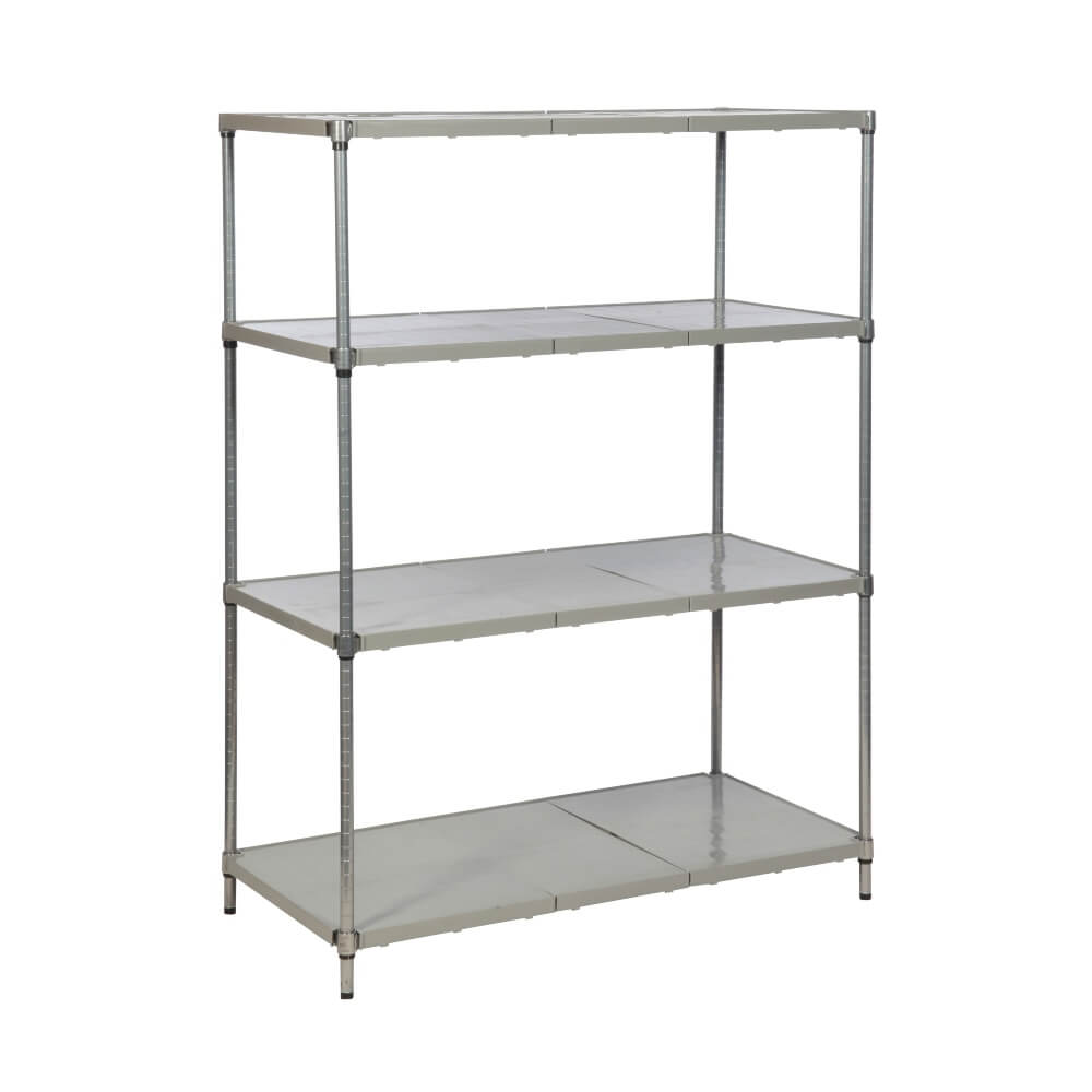 Plastic Plus Shelving with Solid Shelves 1820mm High