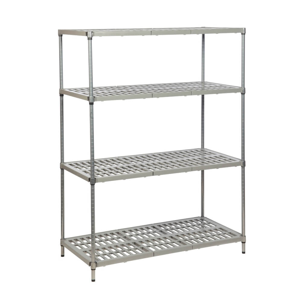 Plastic Plus Shelving with Vented Shelves 1820mm High