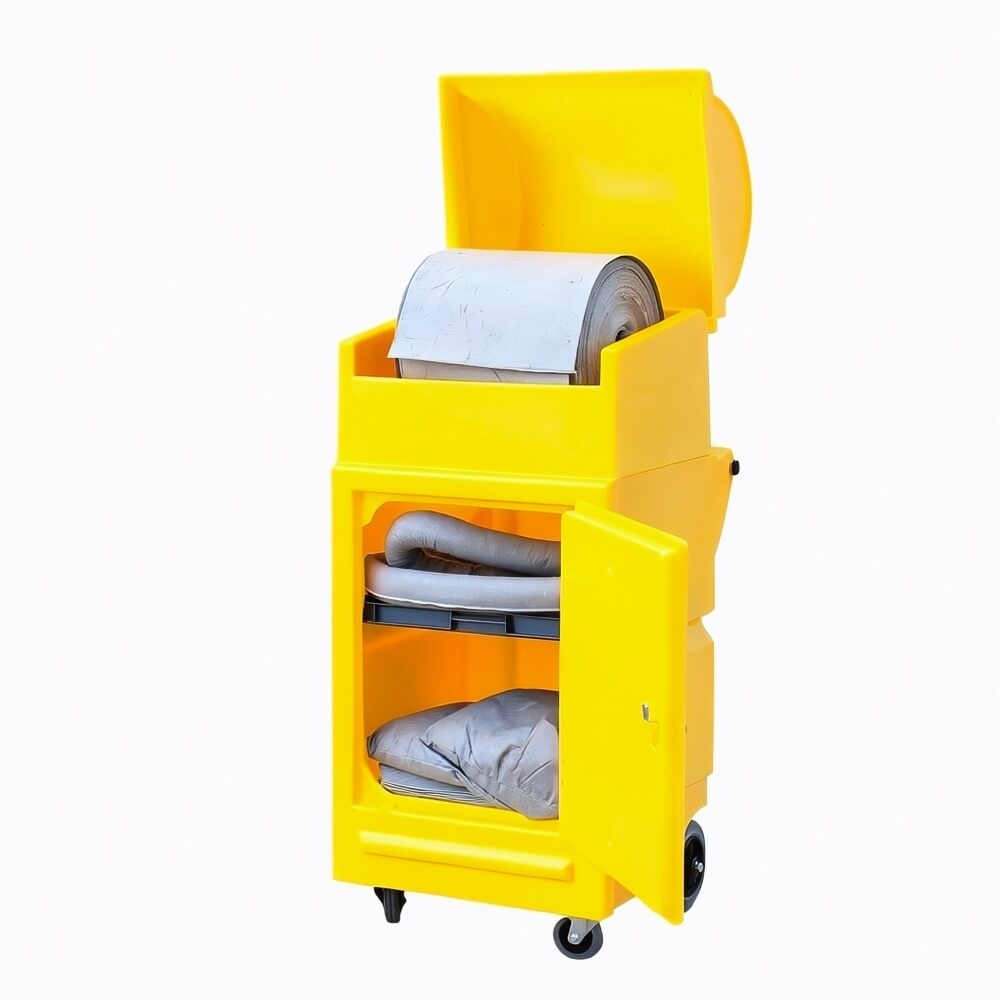 Poly Mobile Storage Cabinet with Roll Holder
