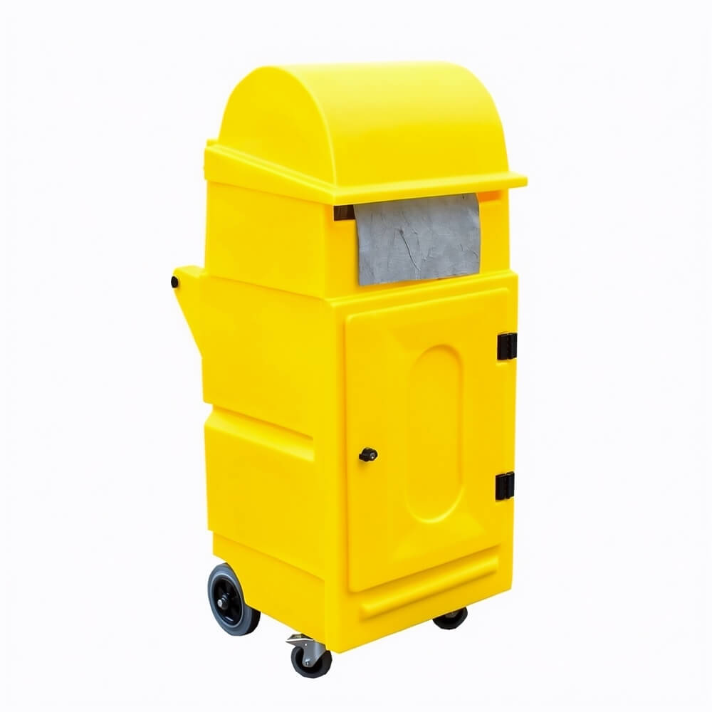 Poly Mobile Storage Cabinet with Roll Holder