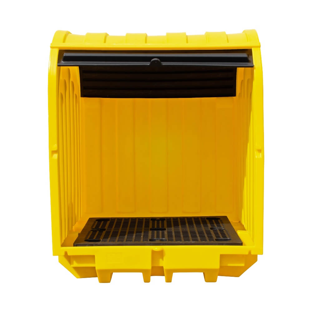 Polyethylene Hard Covered Drum Spill Pallet - 4 Drums