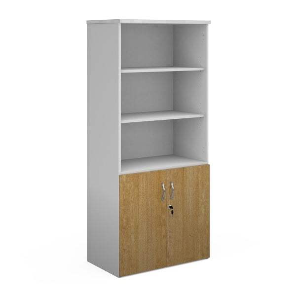Duo Combination Unit with Open Top 4 Shelves
