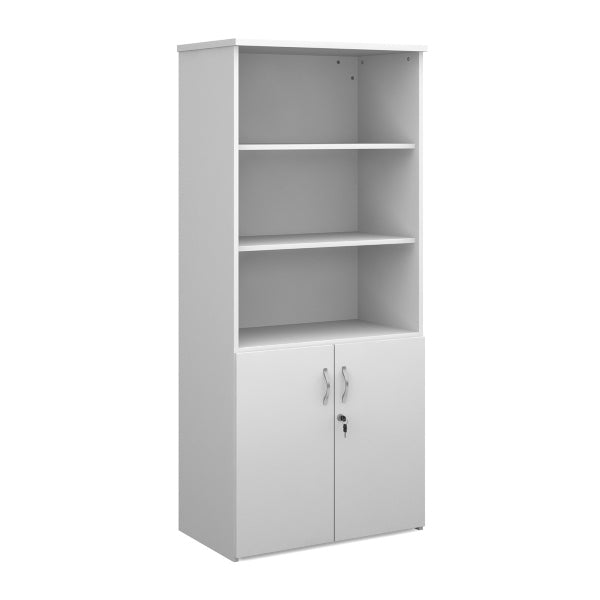 Duo Combination Unit with Open Top 4 Shelves