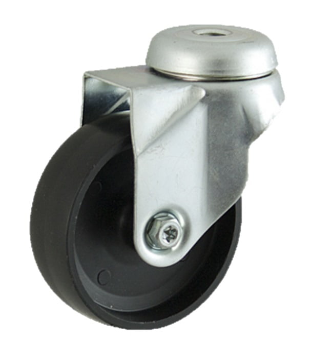 Polypropylene Bolt Hole Swivel Castor 75mm 70kg Load