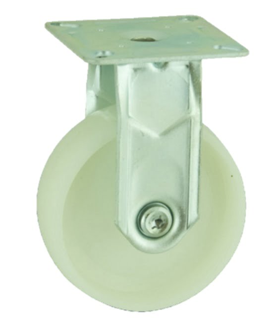 Nylon Plate Fixed Castor 50mm 50kg Load