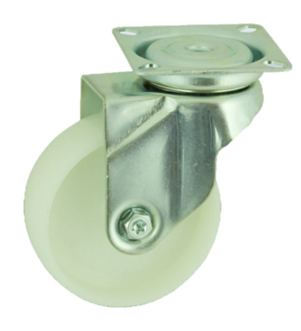 Nylon Plate Swivel Castor 125mm 100kg Load