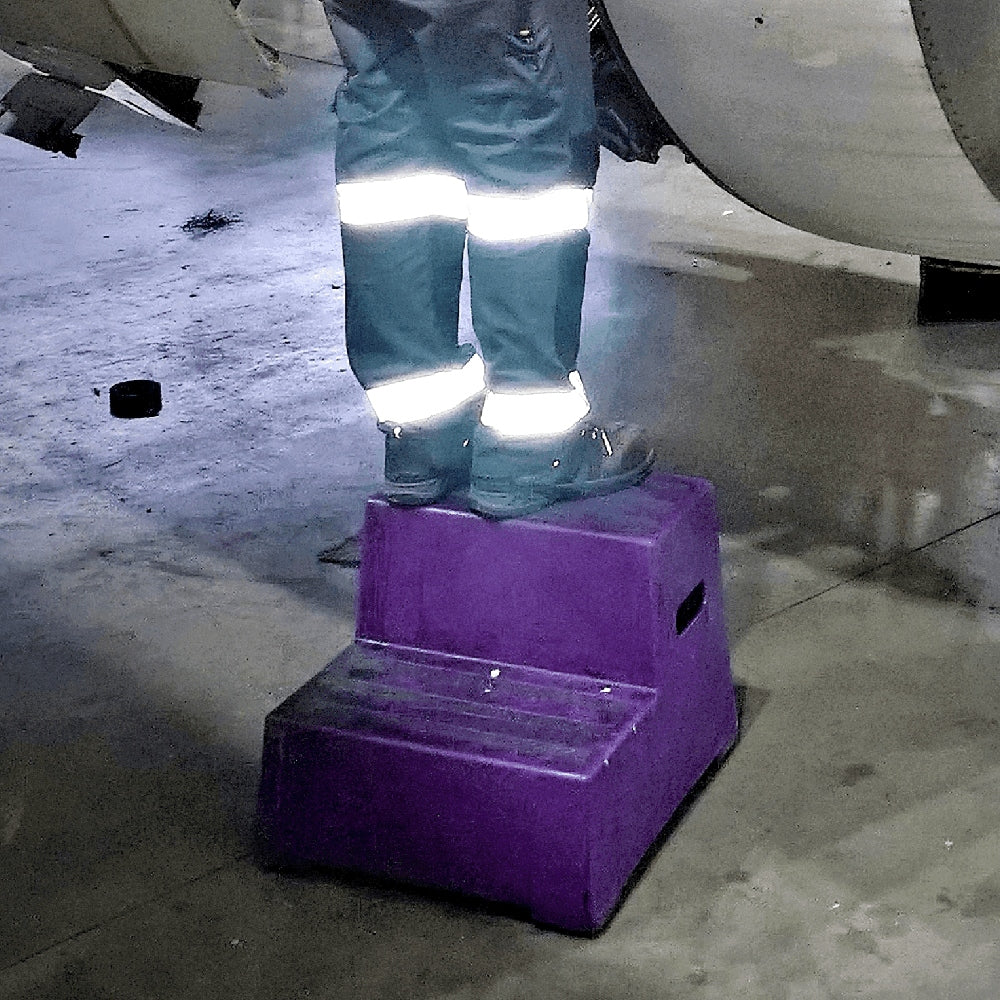 Heavy Duty Plastic Safety Steps 2 Tread