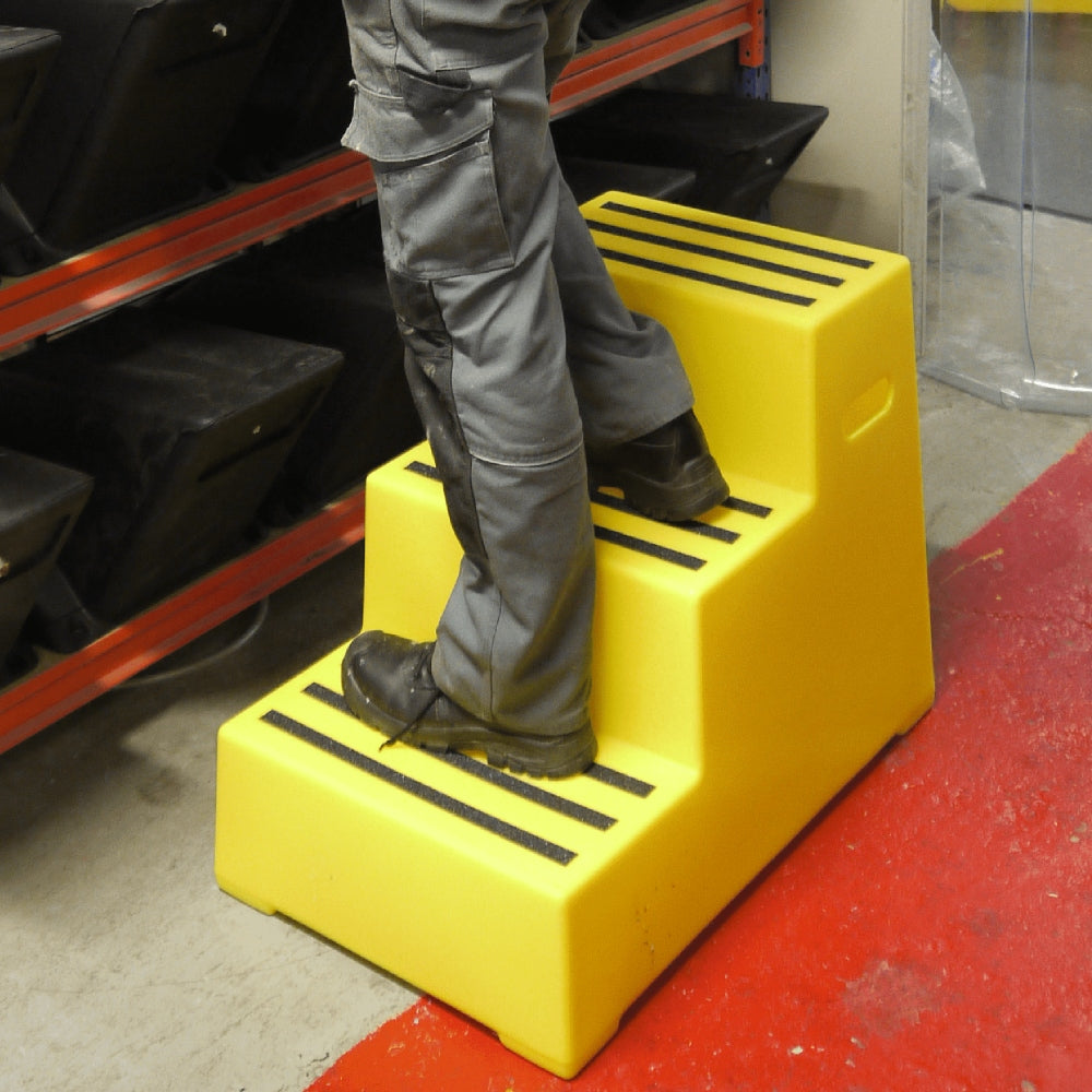 Heavy Duty Plastic Safety Steps 3 Tread