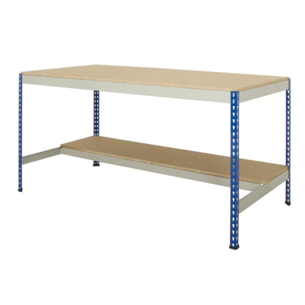 Rivet Workbench with Half Under Shelf