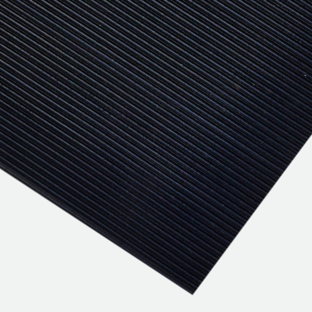 Rubber Rib Matting - Black