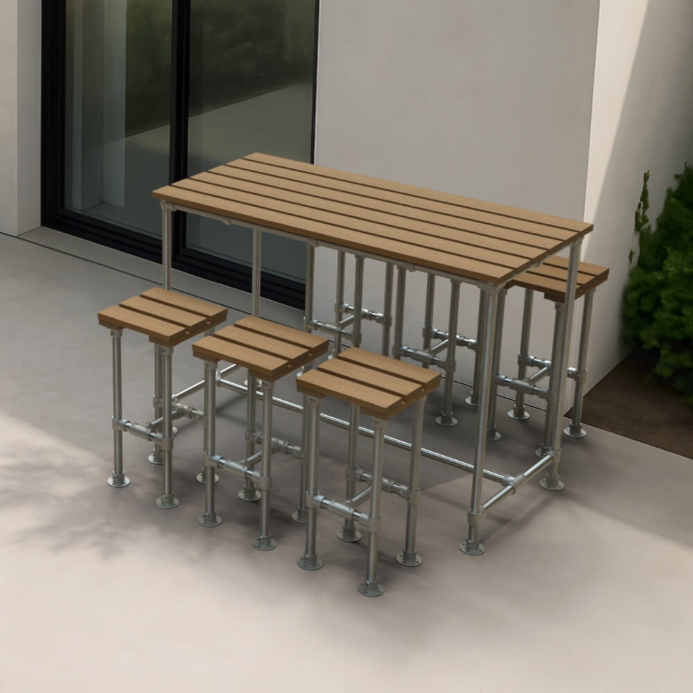 SCAFFOLD Outdoor Poseur Stool Set
