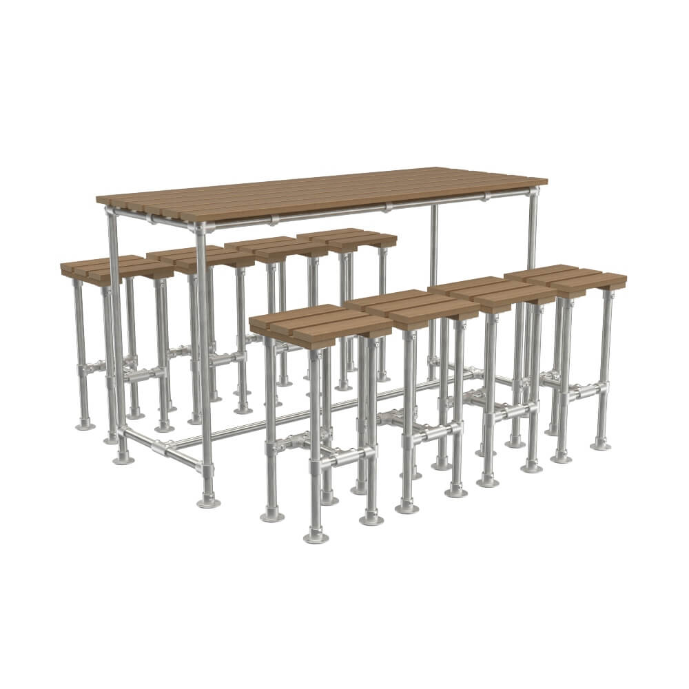 SCAFFOLD Outdoor Poseur Stool Set