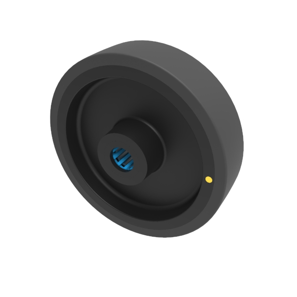 Electrically Conductive Polyurethane 160mm Roller Bearing Wheel 320kg Load