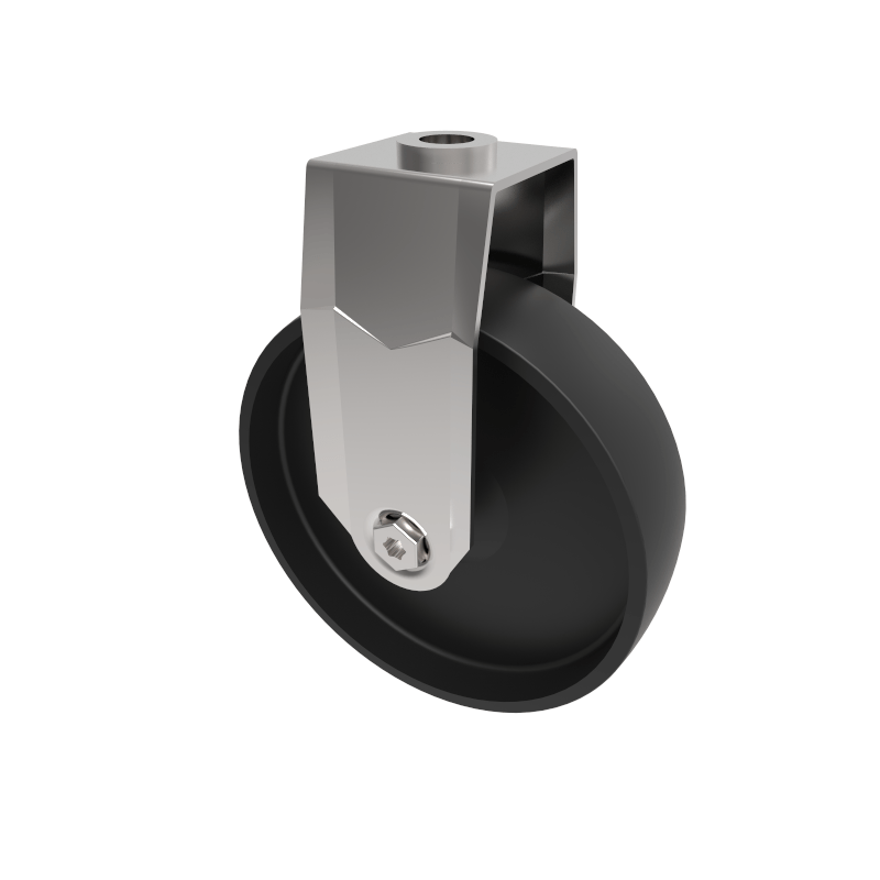 Polypropylene Bolt Hole Fixed Castor 125mm 100kg Load