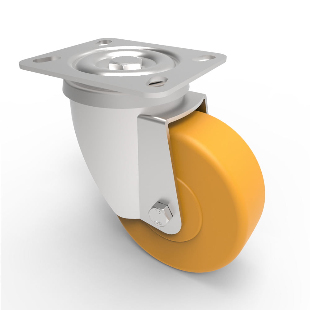 Epoxy Resin Plate Swivel Castor 100mm 160kg Load