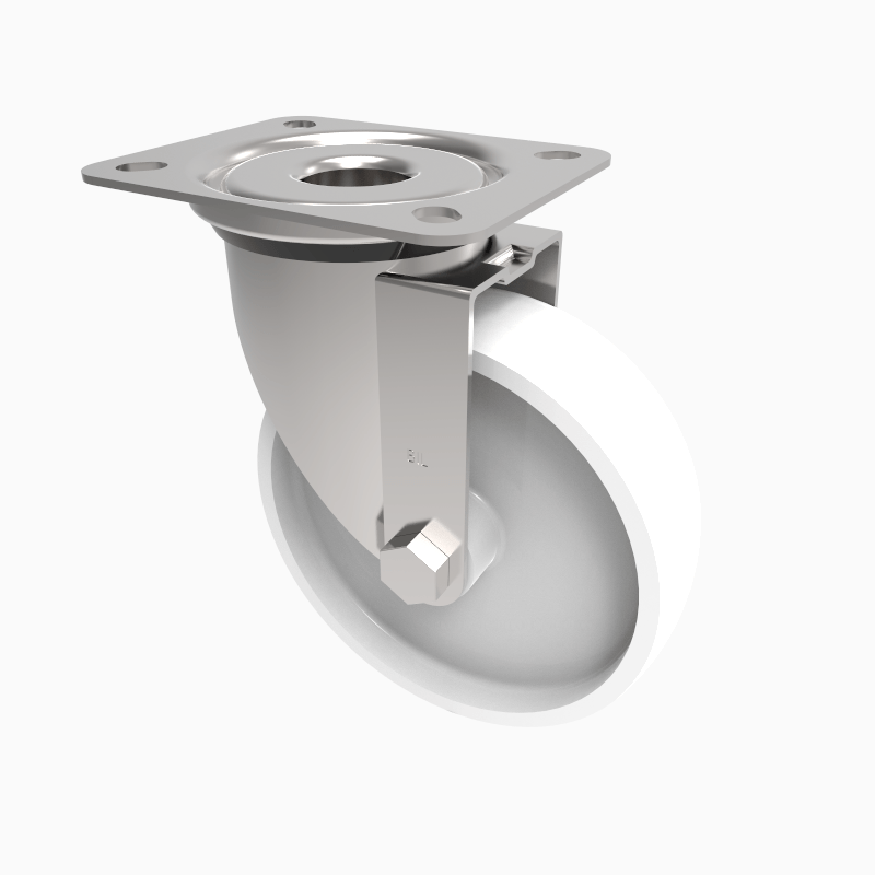 Nylon Plate Swivel Castor 125mm 200kg Load