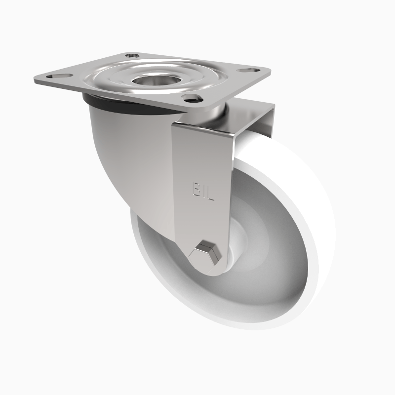 Nylon Plate Swivel Castor 160mm 350kg Load