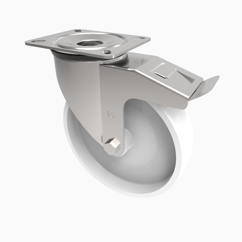 Nylon Plate Swivel Castor 150mm 800kg Load