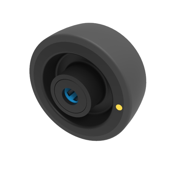 Electrically Conductive Polyurethane 80mm Roller Bearing Wheel 80kg Load
