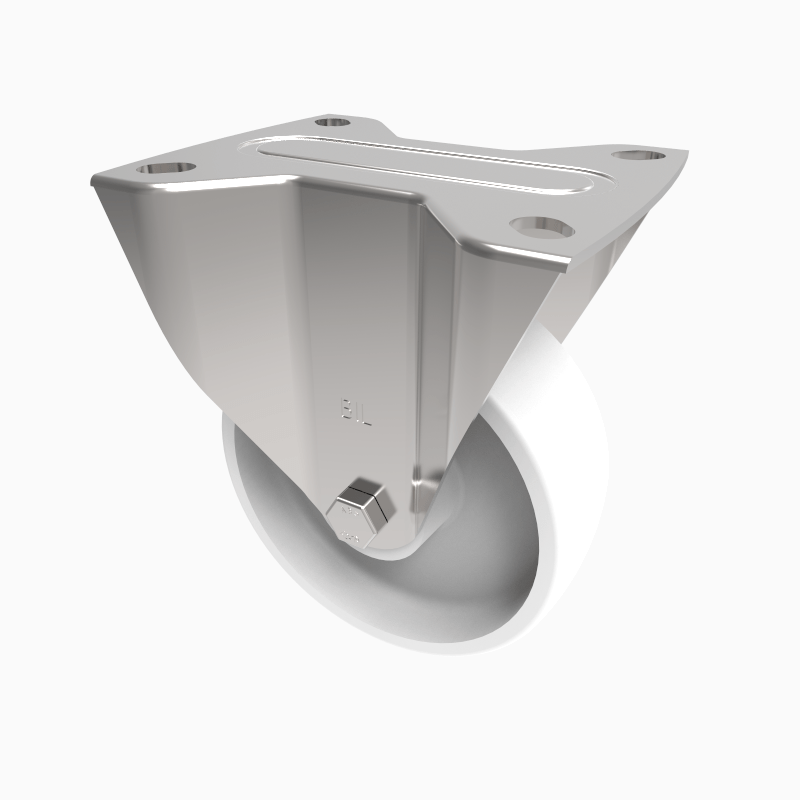 Polypropylene Plate Fixed Castor 100mm 160kg Load